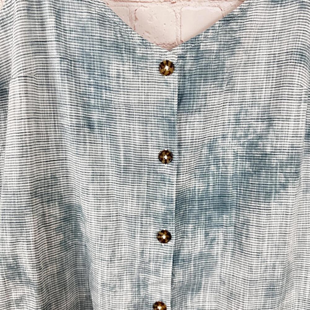 Roxy Women's Button-Down Spaghetti Strap Dress Bl… - image 3